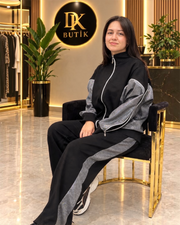 Gümüş Detaylı Tasarım İkili Takım