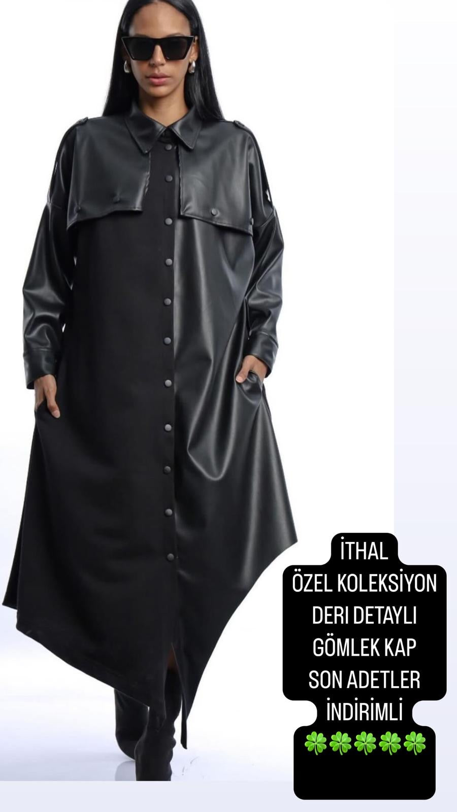 ÇİFT İPLİK KAP SİYAH