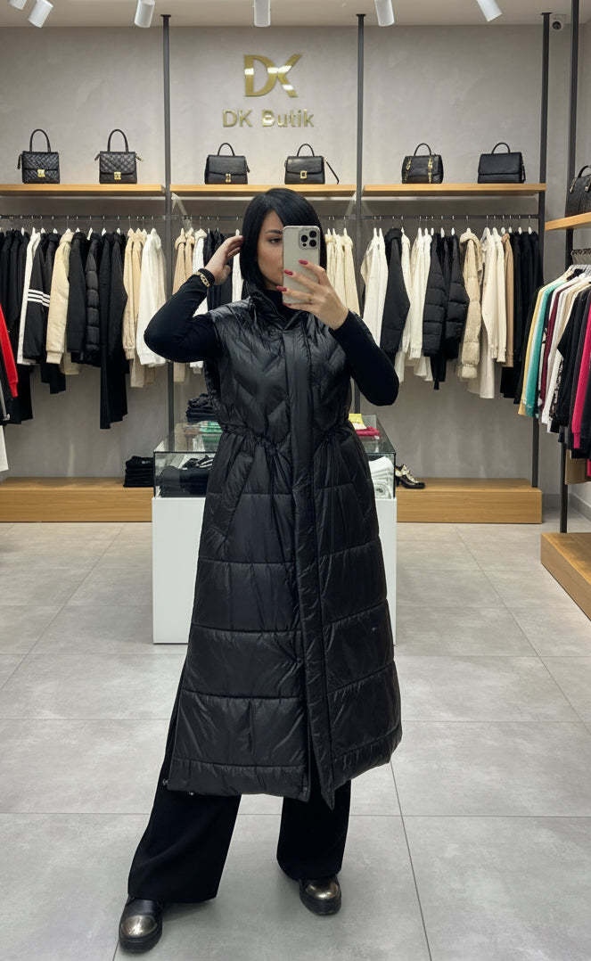 İTHAL ŞİŞME YELEK SİYAH