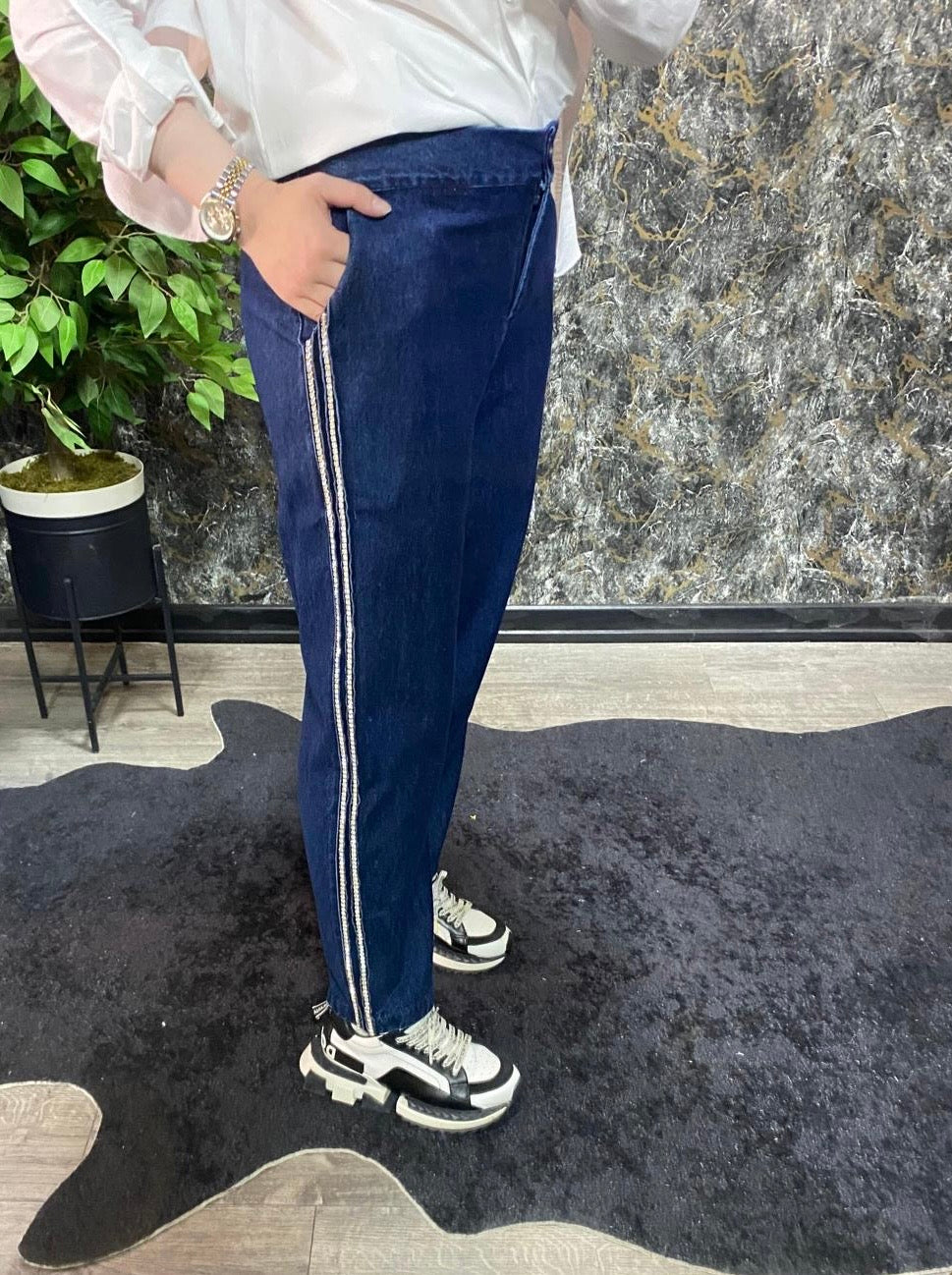 Taşlı JEAN Pantolon