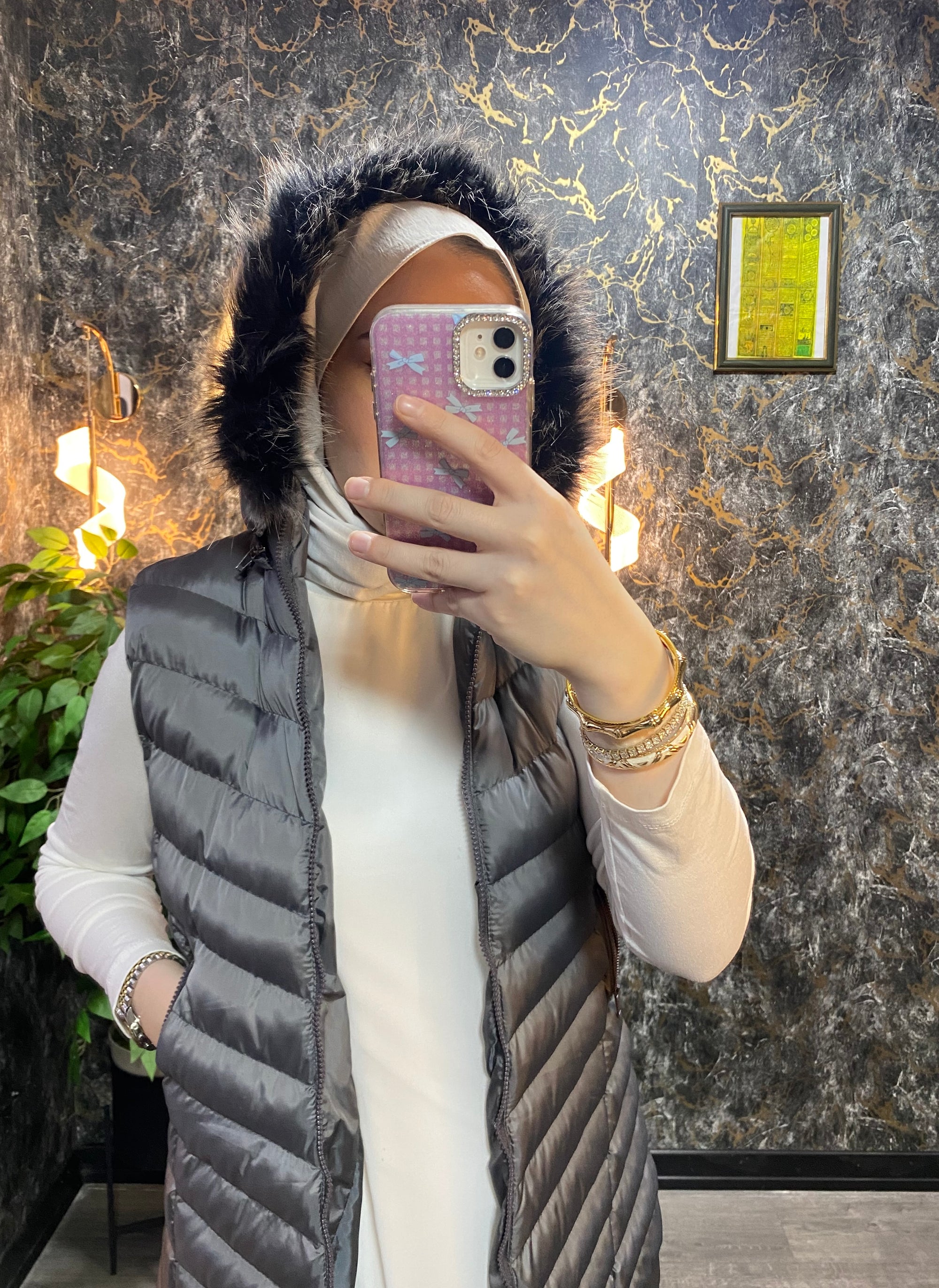 KAPŞONLU ŞİŞME YELEK