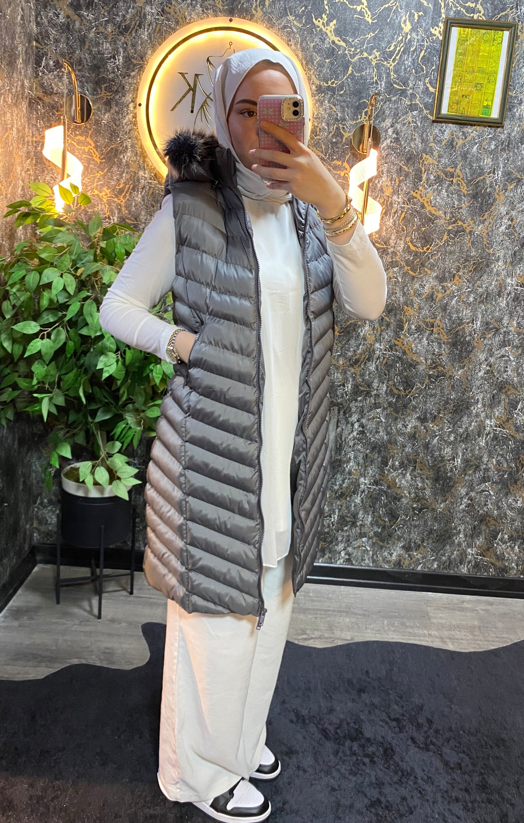 KAPŞONLU ŞİŞME YELEK