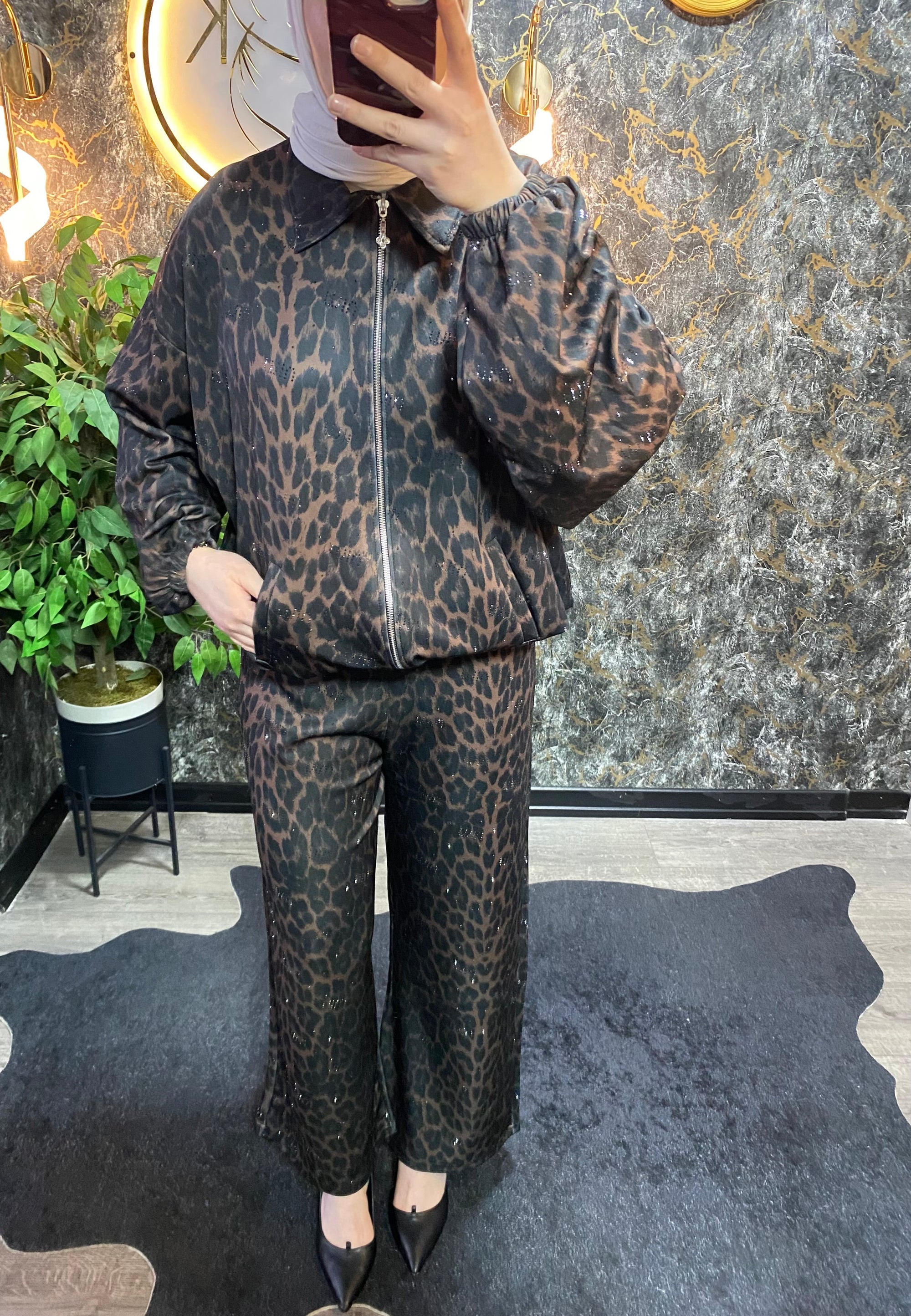 İTHAL TAŞLI LEOPAR TAKIM