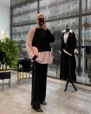 MODAL KUMAŞ İKİLİ TAKIM SİYAH