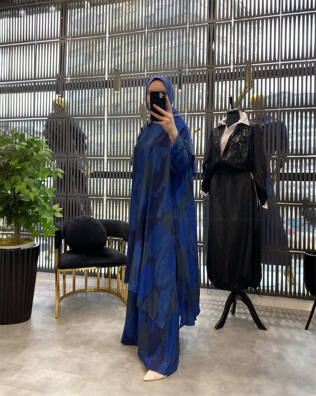 İkili Keten Kimono Takım