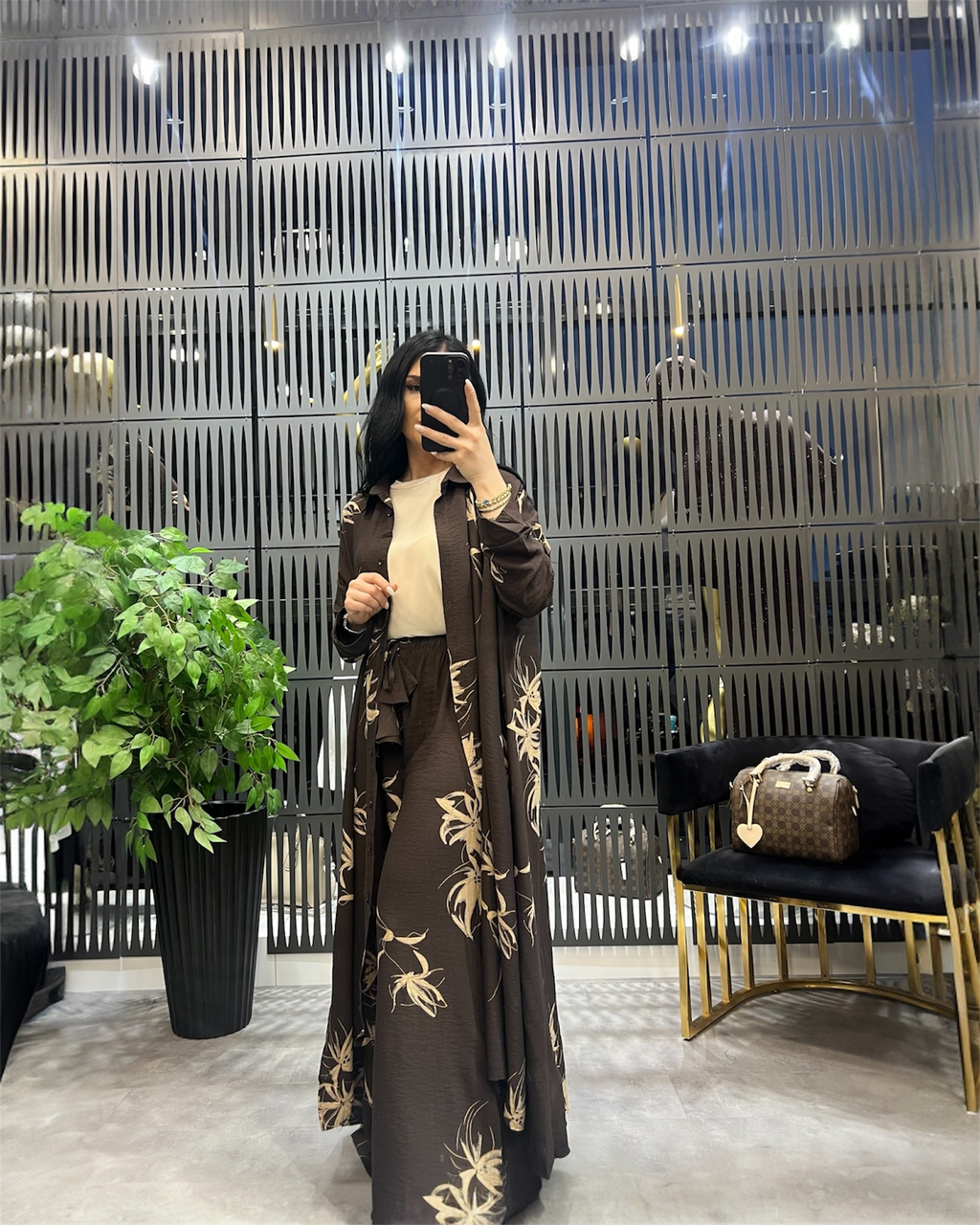 İkili Keten Kimono Takım
