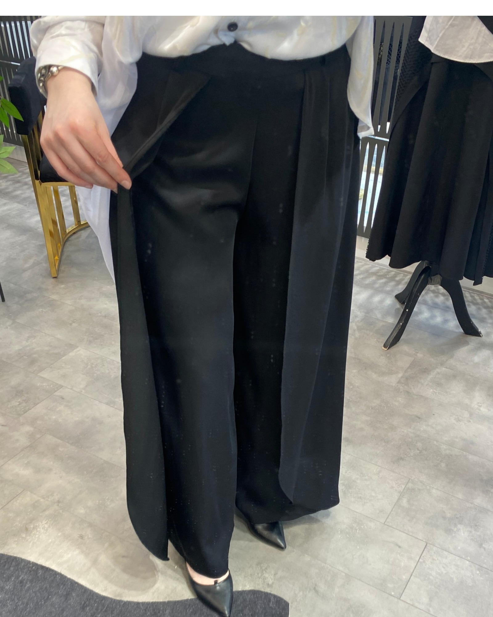 İpek Krem Pantolon